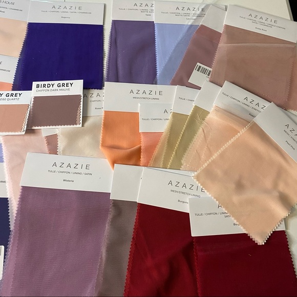 Azazie, JJs House, Birdy Grey Fabric Swatches - Picture 2 of 6